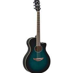 Yamaha APX600 Thinline Cutaway Acoustic Electric Guitar - Oriental Blue Burst