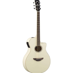 Yamaha APX600 Thinline Cutaway Acoustic Electric Guitar - Vintage White