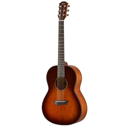Yamaha CSF1M Parlor Size Acoustic Electric Guitar w/Hard Bag - Tobacco Brown Sunburst