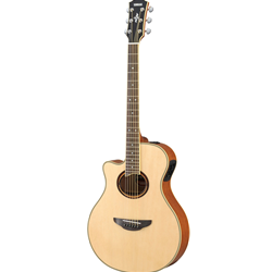 Yamaha APX700 Thinline Cutaway Lefty Acoustic Electric Guitar - Natural