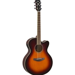 Yamaha CPX600 Medium Jumbo Cutaway Acoustic Electric Guitar - Old Violin Sunburst