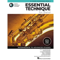 Essential Elements for Band Book 3 - Tenor Saxophone