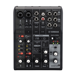Yamaha AG06 6 Channel Audio Interface Mixer - Black