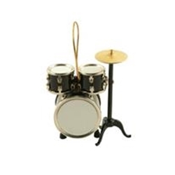 Drum Set Ornament - Black