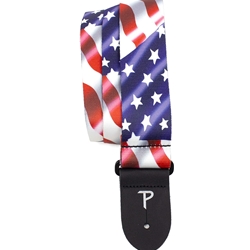 US Waving Flag Polyester Guitar Strap