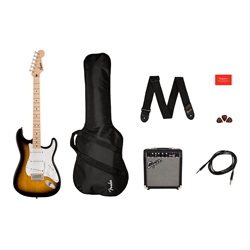 Fender Squire Sonic Stratocaster Electric Guitar Pack - Sunburst
