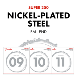 Fender Super 250 Nickel-Plated Steel Light-Regular Electric Guitar Strings