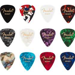 Fender Heavy 351 Shape Celluloid Medley Picks (12)