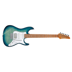 Ibanez AZ22S1F-TXB Electric Guitar - Transparent Turquoise Burst