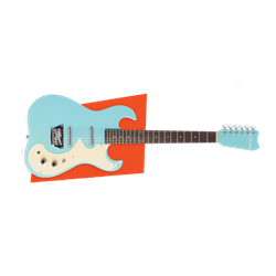 Silvertone 1449 Double Cutaway Electric Guitar - Daphne Blue
