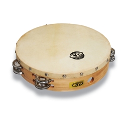 CP 10" Tambourine w/ Head- Double Row