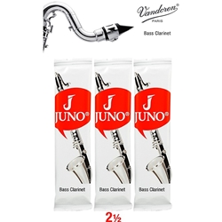 Juno Bass Clarinet Reeds - 2.5 - Pack of 3